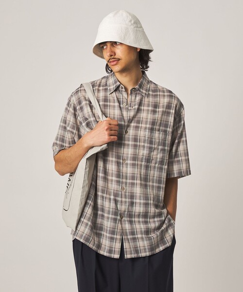 STEVEN ALAN（スティーブンアラン） シャツ 半袖 マドラスチェック