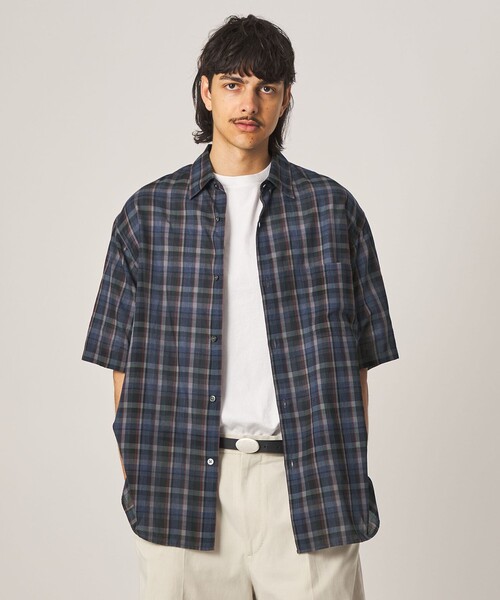 STEVEN ALAN（スティーブンアラン） シャツ 半袖 マドラスチェック