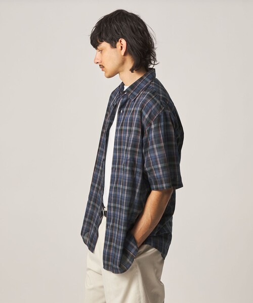 STEVEN ALAN（スティーブンアラン） シャツ 半袖 マドラスチェック