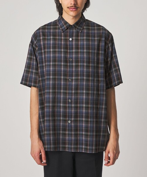 STEVEN ALAN（スティーブンアラン） シャツ 半袖 マドラスチェック
