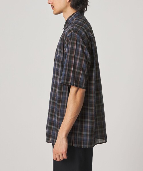 STEVEN ALAN（スティーブンアラン） シャツ 半袖 マドラスチェック