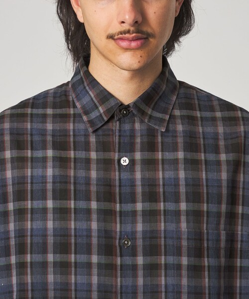 STEVEN ALAN（スティーブンアラン） シャツ 半袖 マドラスチェック