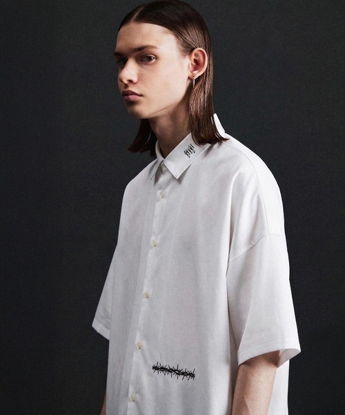 シャツ CANDLE” emb. S/S BIG SHIRTS メンズの画像