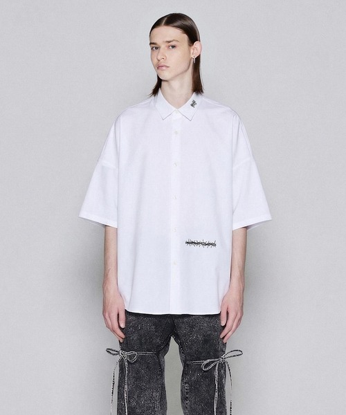 シャツ CANDLE” emb. S/S BIG SHIRTS メンズの画像