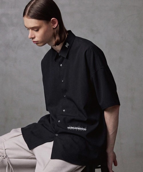シャツ CANDLE” emb. S/S BIG SHIRTS メンズの画像
