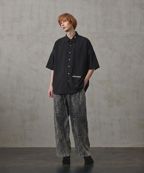 シャツ CANDLE” emb. S/S BIG SHIRTS メンズの画像