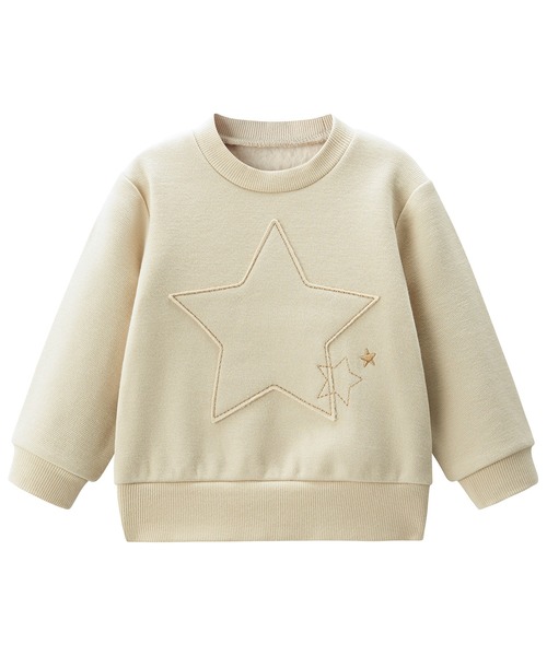 「combimini」 「KIDS」スウェットカットソー 120 ライトベージュ キッズ_画像3