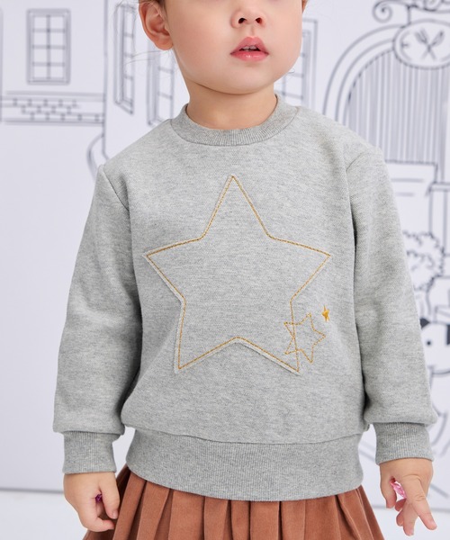 「combimini」 「KIDS」スウェットカットソー 120 ライトベージュ キッズ_画像4
