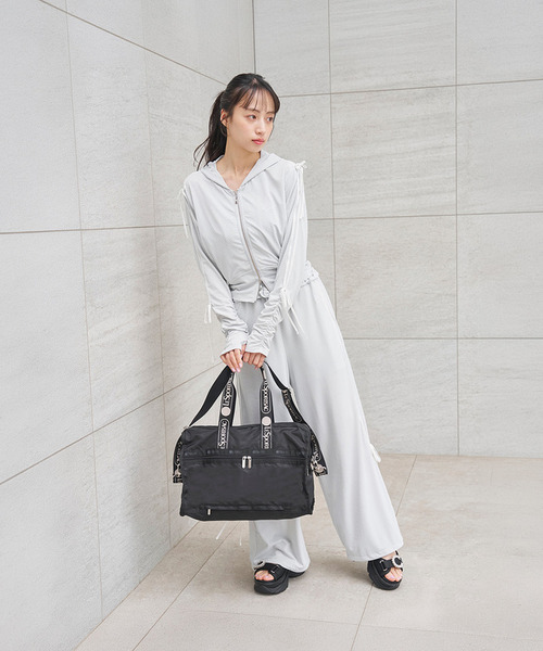 ボストンバッグ DELUXE MED WEEKENDER MH ロゴジャガードブラックスナイデル レディースの画像