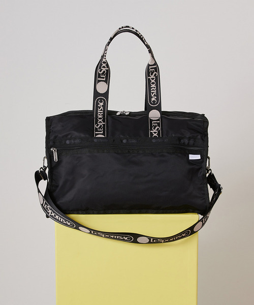 ボストンバッグ DELUXE MED WEEKENDER MH ロゴジャガードブラックスナイデル レディースの画像