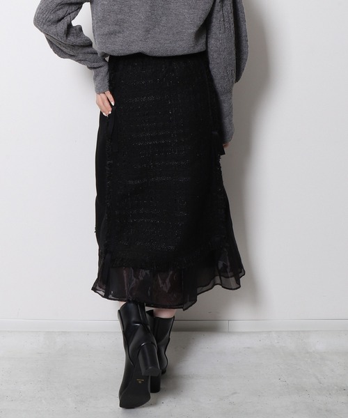 「Re.Verofonna」 スカート SMALL ブラック レディース_画像4