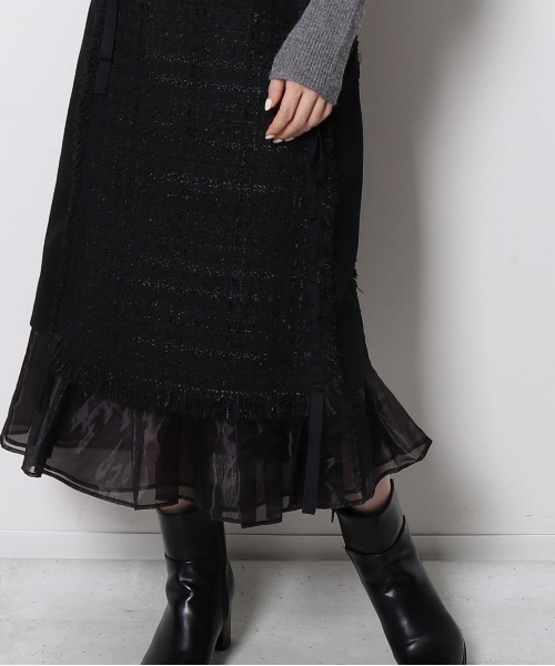 「Re.Verofonna」 スカート SMALL ブラック レディース_画像9