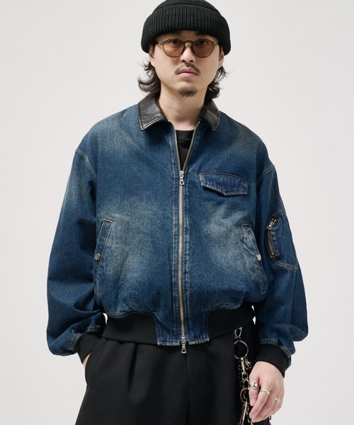 Lui's（ルイス） ma1 ma-1 デニムMA-1 メンズ : ZOZOTOWN Yahoo!店