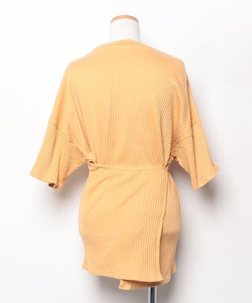 「BASERANGE」 半袖カットソー X-SMALL イエロー レディース_画像2