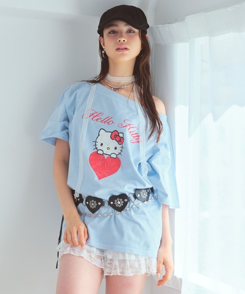 repipi armario（レピピアルマリオ） tシャツ 「HELLO KITTY」Acid