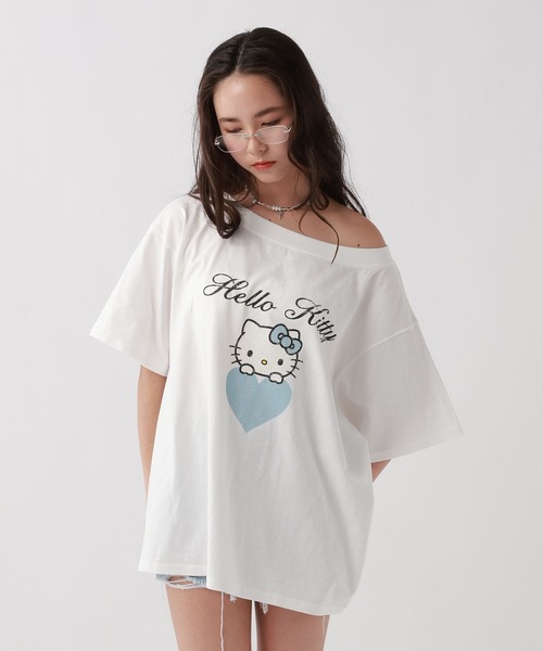 repipi armario（レピピアルマリオ） tシャツ 「HELLO KITTY」Acid