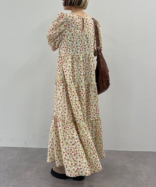 「w closet」 半袖ワンピース FREE グリーン レディース_画像7