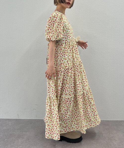 「w closet」 半袖ワンピース FREE グリーン レディース_画像8