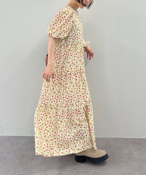 「w closet」 半袖ワンピース FREE グリーン レディース_画像9