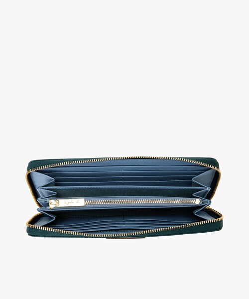 agnes b.（アニエスベー） ミニ 長財布 財布 レザー ラウンドジップ