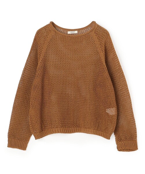 MACPHEE（マカフィー） ニット セーター ライトメッシュ ボートネック