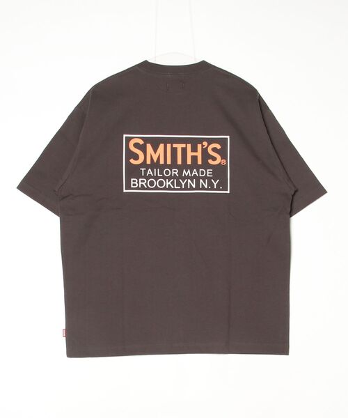 「SMITH'S AMERICAN」 半袖Tシャツ S ダークブラウン メンズ_画像2