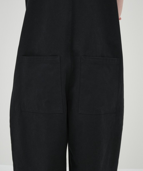 roughlow highwaist wide salopette サロペット lit サロペット オーバーオール Twill Cocoon Wide Salopette