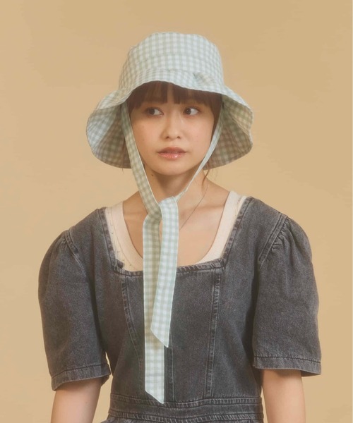 「kaorinomori」 ハット M/57.5cm ブラック レディース_画像3