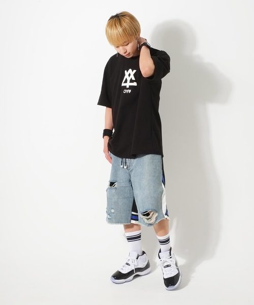 ジーンズ HYBRID SHORTS/バイカラーショーツ メンズ ジーンズ HYBRID SHORTS/バイカラーショーツ メンズ
