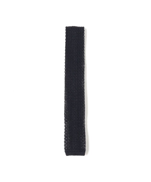 【美品】BEAMS PLUS Silk Knit Tie Solid ネイビー BEAMS PLUS（ビームス プラス）Silk Knit Tie Solid（スーツ