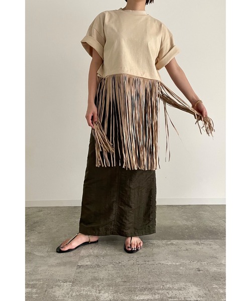 tシャツ Tシャツ 【la peau de gem.】3wayフリンジTEE|ZOZOTOWN |03