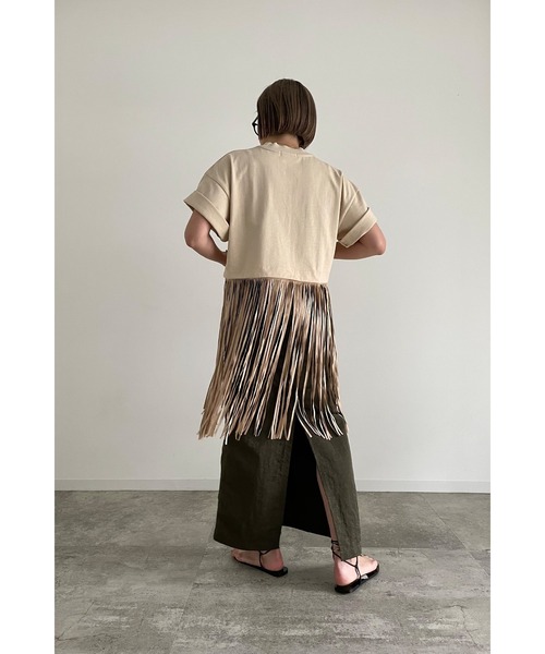 tシャツ Tシャツ 【la peau de gem.】3wayフリンジTEE|ZOZOTOWN |07