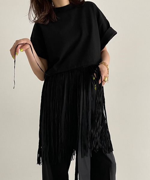 tシャツ Tシャツ 【la peau de gem.】3wayフリンジTEE|ZOZOTOWN |19