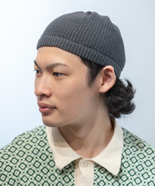 KAPITAL 5G ウール イヤーカフ ハンティング ニット帽 Fab ニット帽 ニットキャップ fab ワッフル イスラムワッチ