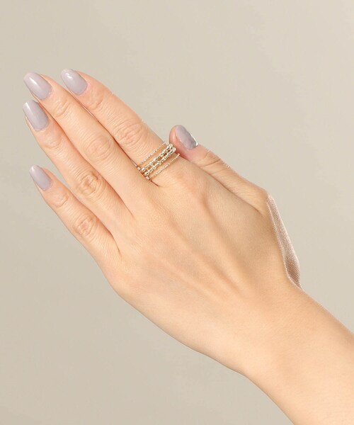 COCOSHNIK（ココシュニック） 指輪 リング K10ハニーカットビーズ