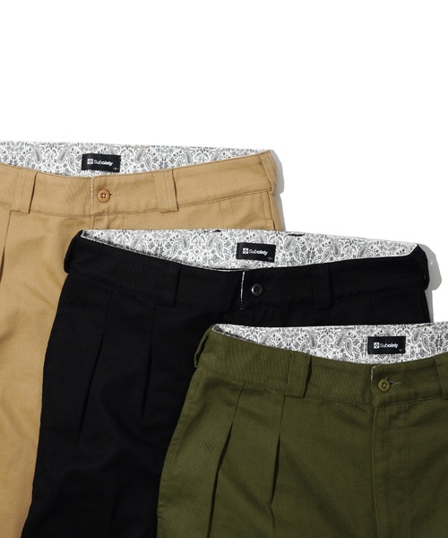 Subciety（サブサエティ） ワイドパンツ チノパン TROUSER PANTS