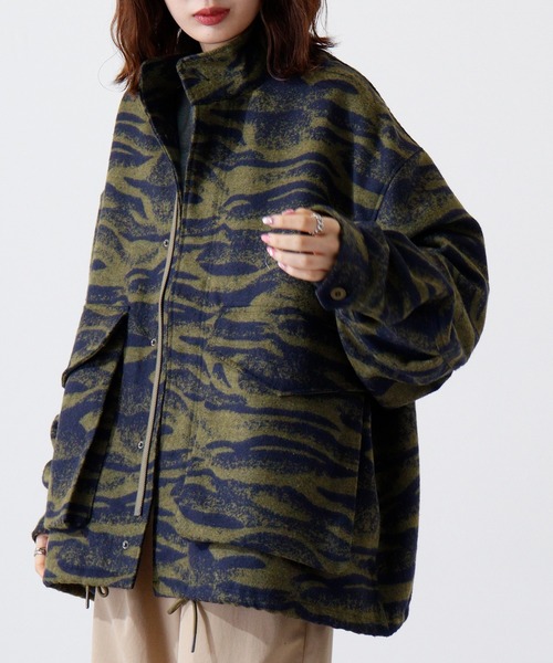 Many men, many minds. ブルゾン アウター ゼブラジャガードブルゾン