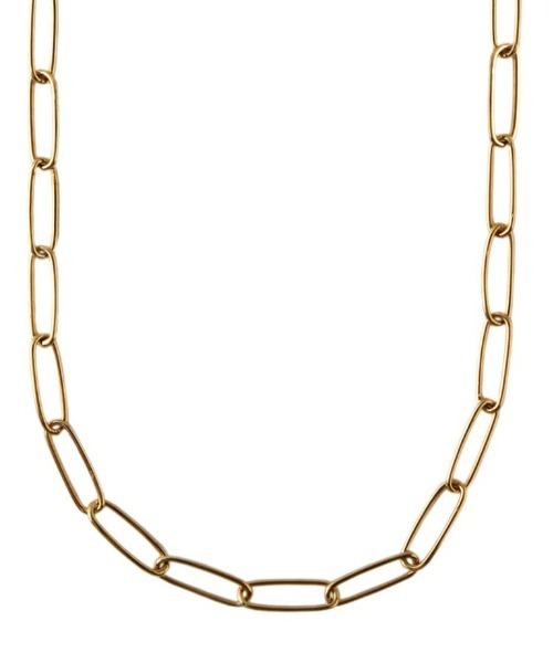ネックレス 「quip queint」rectangle chain necklace GD / QU079 レディースの画像