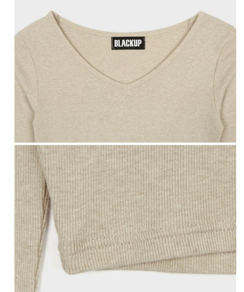 BLACKUP（ブラックアップ） tシャツ 「MADE」 コトムVネッククロップ