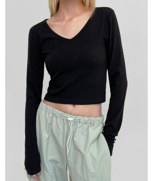 BLACKUP（ブラックアップ） tシャツ 「MADE」 コトムVネッククロップ