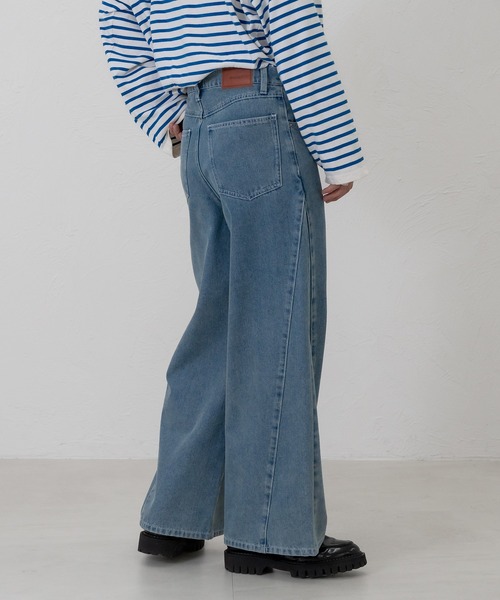 パンツ デニム ジーンズ メンズ 「SET UP可能」WIDE SEMI-FLARE DENIM PANTS / ワイドセミフレアデニムパンツ｜zozo｜17