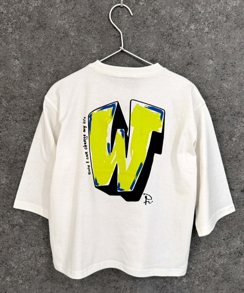 THE CASUAL tシャツ オーバーサイズ プリント ロンT キッズ 子供
