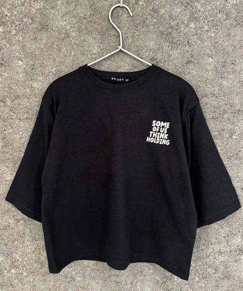 オーバーサイズ エンブロ Tシャツ/MT207K3/38S THE CASUAL tシャツ オーバーサイズ プリント ロンT キッズ 子供