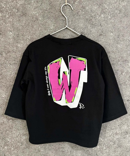 THE CASUAL tシャツ オーバーサイズ プリント ロンT キッズ 子供