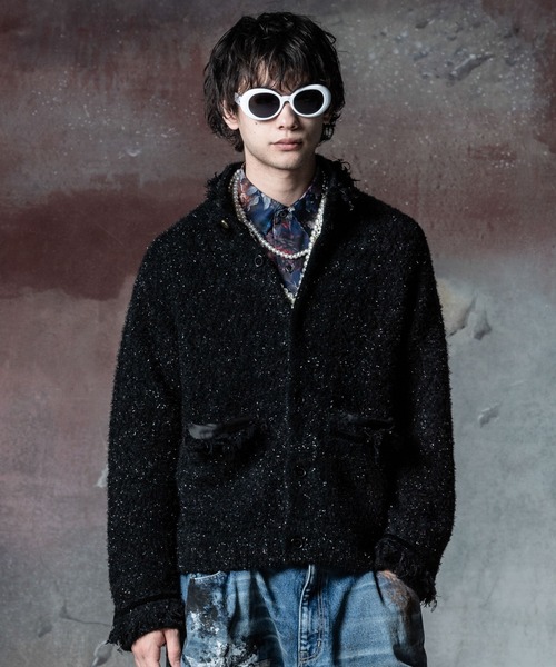 完売品 glamb ShaggyKnitJacket シャギーニットジャケット glamb（グラム） コート ジャケット Shaggy Knit Jacket / シャギー