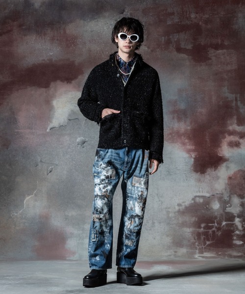 glamb（グラム） コート ジャケット Shaggy Knit Jacket / シャギー