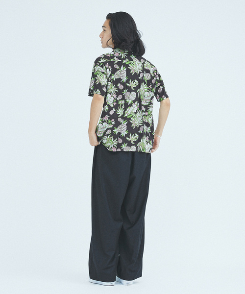 SUN SURF アロハシャツ Mサイズ　日本製 SUN SURF × 歌川広重 SPECIAL EDITION 「HIROSHIGE BLUE」アロハ