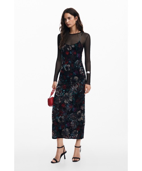 Desigual ワンピース ドレス 2023秋冬コレクション Desigual（デシグアル） パーティードレス ワンピース フローラル