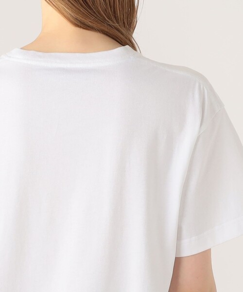 tシャツ ドライスビンコットン ELEPHANTエンブロイダリー Tシャツ レディース CABaN tシャツ ドライスビンコットン ELEPHANTエンブロイダリー