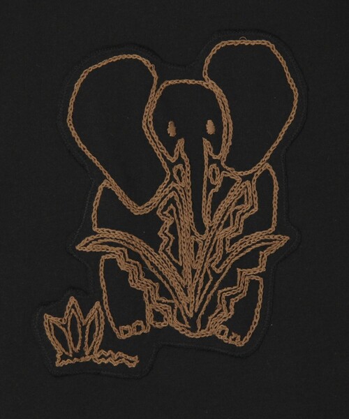 CABaN（キャバン） tシャツ ドライスビンコットン ELEPHANTエンブロイ